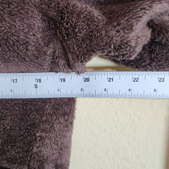 North Face Jacket Womens Large brown pink‎ 1/4 Zip Sherpa Texture Fleece Fuzzy - Picture 9 of 12